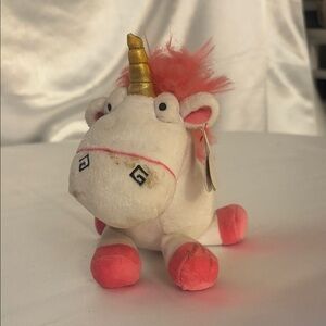 Ty Stuffed Animal Unicorn with Pink and Gold Accents